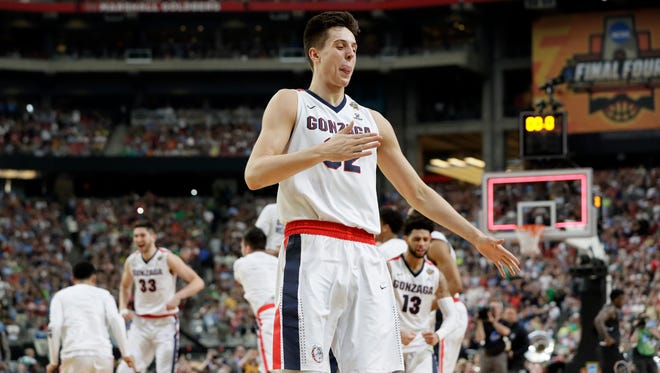 11. Charlotte: C/F Zach Collins, Gonzaga. Age: 19. Class: Freshman. Size: 7-foot, 230 pounds. The word: If the big man with the outside shooting touch falls, Pistons could select the high-upside prospect.