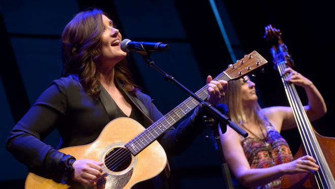 The "Loretta Lynn: Blue Kentucky Girl" exhibit opens Friday, August 25, 2017 at the Country Music Hall of Fame in downtown Nashville. Hundreds gathered inside the museum Tuesday evening for an opening ceremony featuring a guest appearance by Brandy Clark.