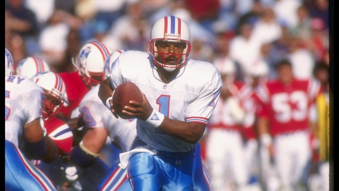 Houston Oilers: Became the Tennessee Oilers in 1997 (renamed the Titans in 1999 - Houston was granted the expansion Texans in 2002).