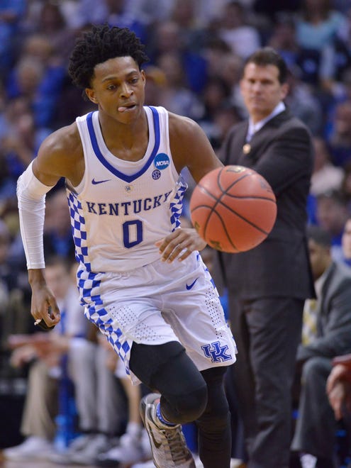 5. Sacramento: PG De'Aaron Fox, Kentucky. Age: 19. Class: Freshman. Size: 6-3, 170 pounds. The word: I like this guy a lot. Fox dominated my Alabama squad and his destruction of Ball in the NCAA tournament was noteworthy.