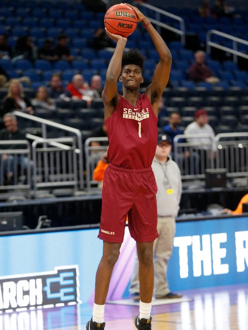 7. Minnesota: PF Jonathan Isaac, Florida State. Age: 19. Class: Freshman. Size: 6-11, 205 pounds. The word: A combo forward with tremendous upside. Moves easily and projects to be an outside shooting threat.