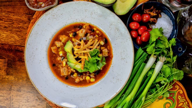 The Taste of Texas Food Festival takes place on April 20 at the Marriott Plaza San Antonio as part of Fiesta San Antonio. A dozen chefs serve a culinary tour through Texas' six food regions, such as South Texas' Tex-Mex tradition, represented here by chef Brian West's Sopa de Tortilla.