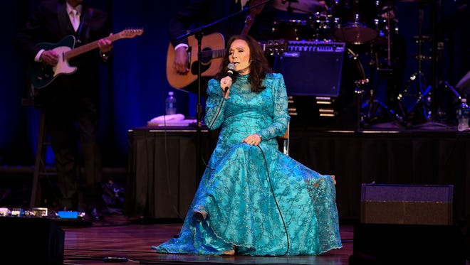 Loretta Lynn performs at the Ryman Auditorium Friday, April 14, 2017 in Nashville, Tenn.