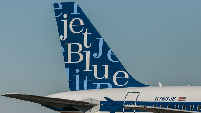 JetBlue provided this picture of the new 'RetroJet' livery for one of its Airbus A320 aircraft.