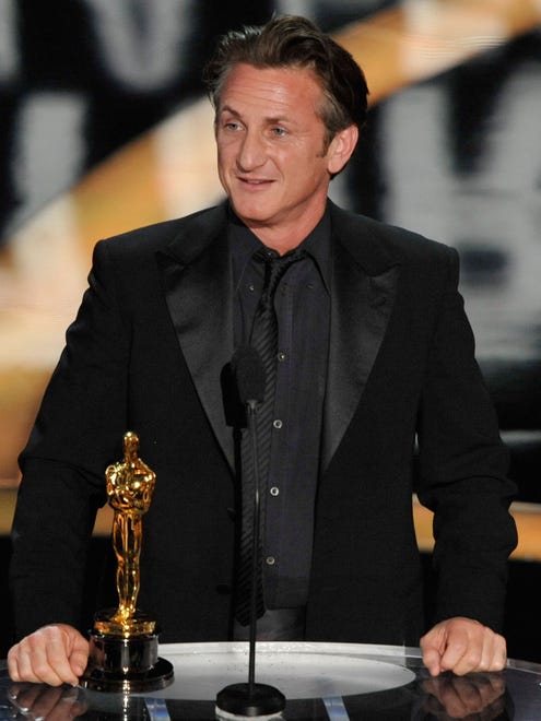 2009: " You commie, homo-loving sons-of-guns, " Sean Penn said to laughter when he accepted best actor for playing gay rights activist Harvey Milk in " Milk. " He also addressed those who voted for Proposition 8. " It is a good time for those who voted for the ban against gay marriage to sit and reflect and anticipate their great shame and the shame in their grandchildren ' s eyes if they continue that way of support.