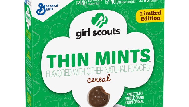 General Mills will make breakfast cereals based on Girl Scout cookies