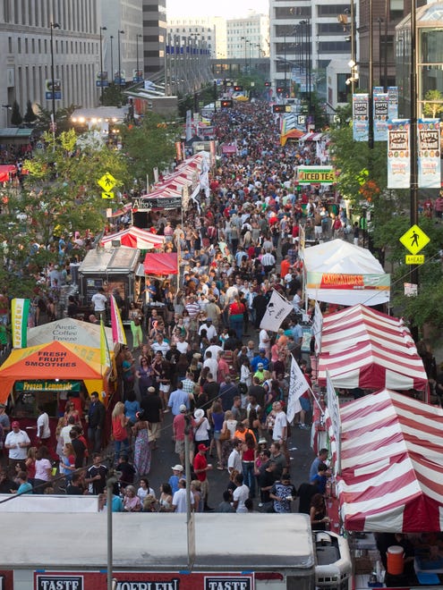 Ohio's 39th annual Taste of Cincinnati takes place on the city's 5th Street, May 27-29 with more than 100 dishes from area restaurants.