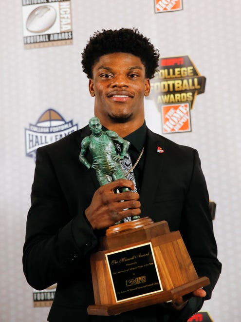 Louisville quarterback Lamar Jackson won the Maxwell Award.