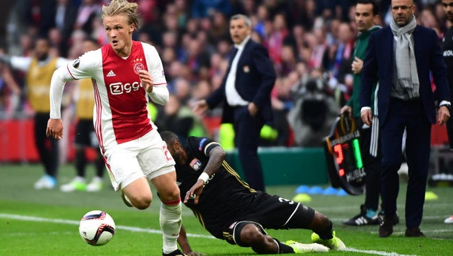 Kasper Dolberg is a part of Ajax's youth movement.