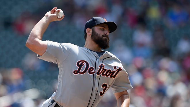 Tigers pitcher Michael Fulmer delivers against the Twins in the first inning April 23, 2017 in Minneapolis.