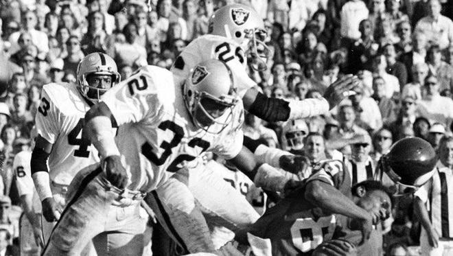 The Raiders' 32-14 victory in Super Bowl XI brought them their first title. Their intimidating style and talent proved far too much for the overmatched Minnesota Vikings.