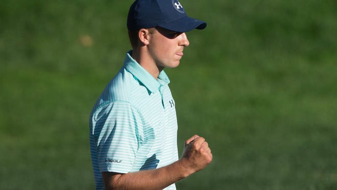 Jordan Spieth has a one-shot lead heading into the final round of the Travelers Championship.