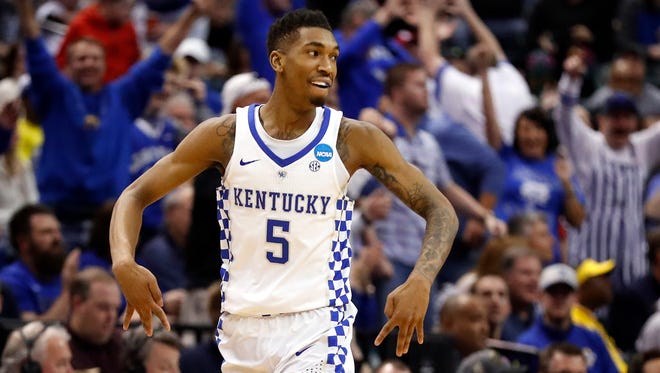 6. Orlando: G Malik Monk, Kentucky. Age: 19.
Class: Freshman. Size: 6-4, 195 pounds. The word: Along with Tatum, Monk is one of the most natural scorers in the draft, but is he a point guard or a two-guard?