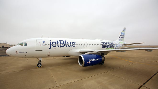 JetBlue says its "Bluemanity" livery is to highlight its "mission of inspiring humanity."