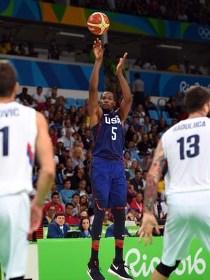 Kevin Durant poured in 30 points in the gold medal game.