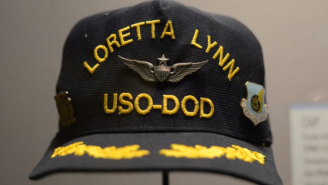 The "Loretta Lynn: Blue Kentucky Girl" exhibit opens Friday, August 25, 2017 at the Country Music Hall of Fame in downtown Nashville. This hat was given to her during the 1983 USO tour.