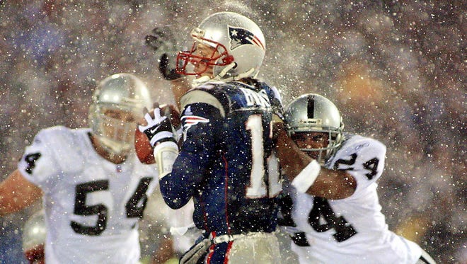 The 2001 Raiders seemed to have a good shot at winning the Super Bowl. However they were waylaid by the New England Patriots in the infamous "Tuck Rule" game, one instance were Davis fed into his conspiracy theories about the NFL being out to get his team.