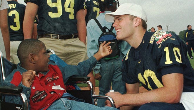 Brady at an event before the Citrus Bowl in 1998.