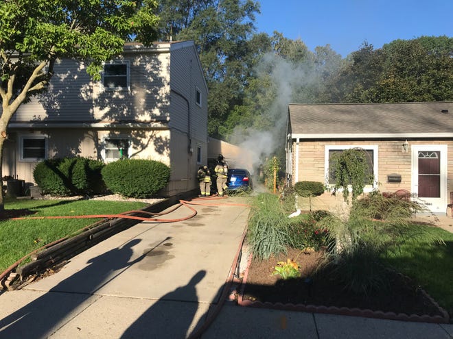 Firefighters responded to a Waukesha residence for a car fire on Thursday, Oct. 4.